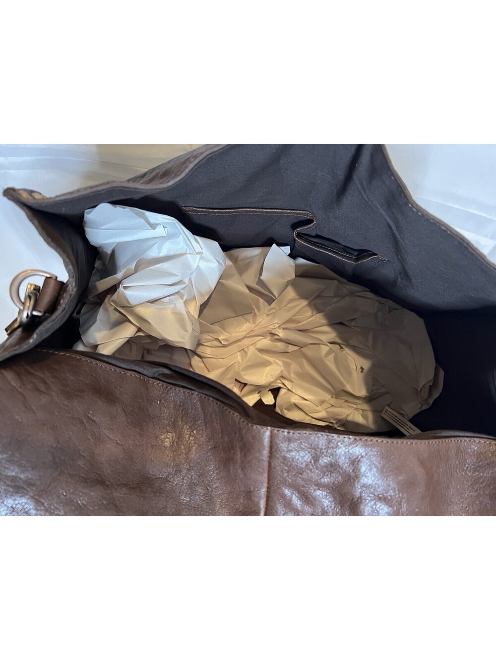 Free People We The Free Shay Stud Tote Leather Suede Espresso Brown NWOT $298 - Picture 8 of 16